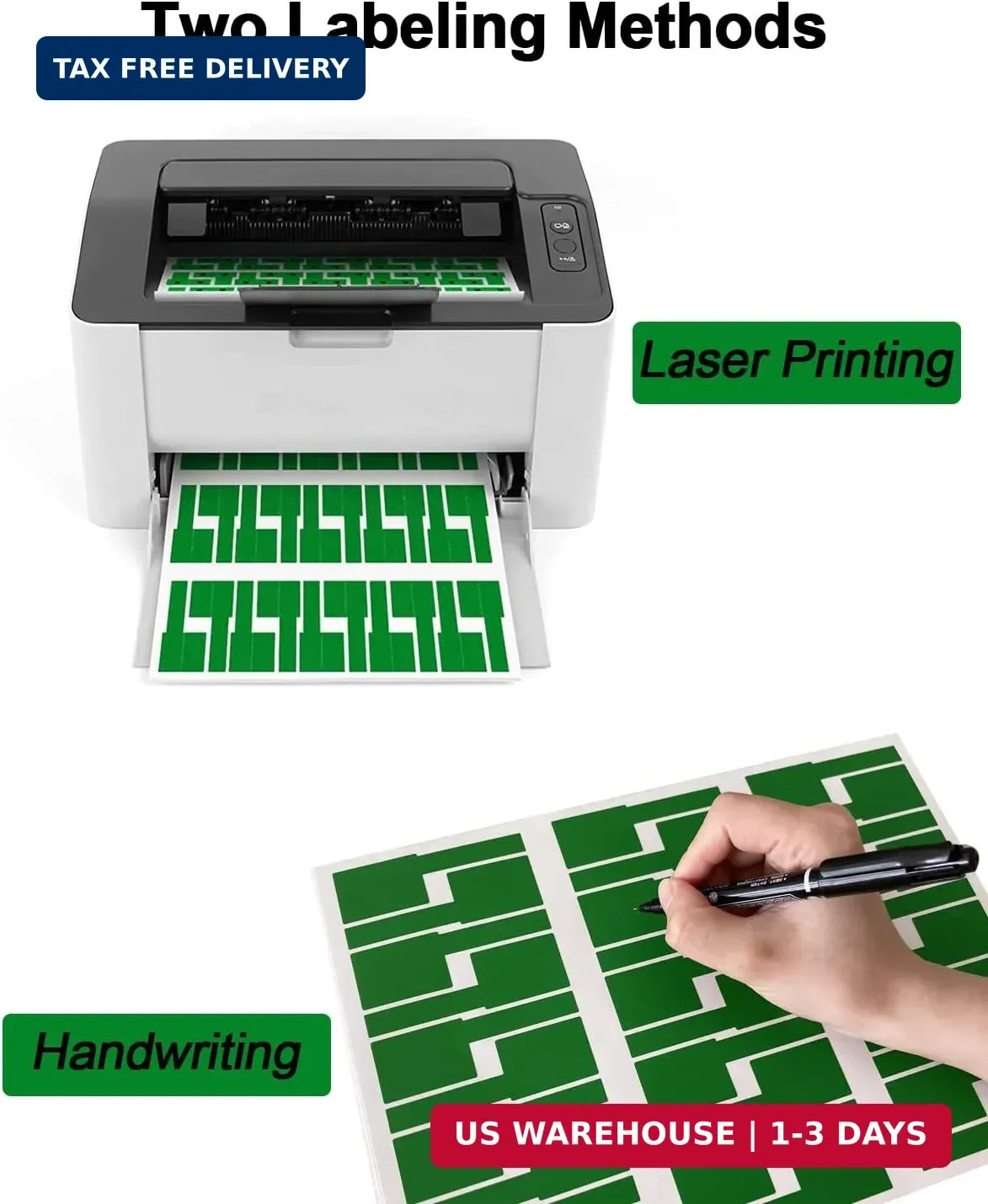 270 Pcs Cable Labels Tags for Cable Management, 9 Colors Cord Tags for Electroni