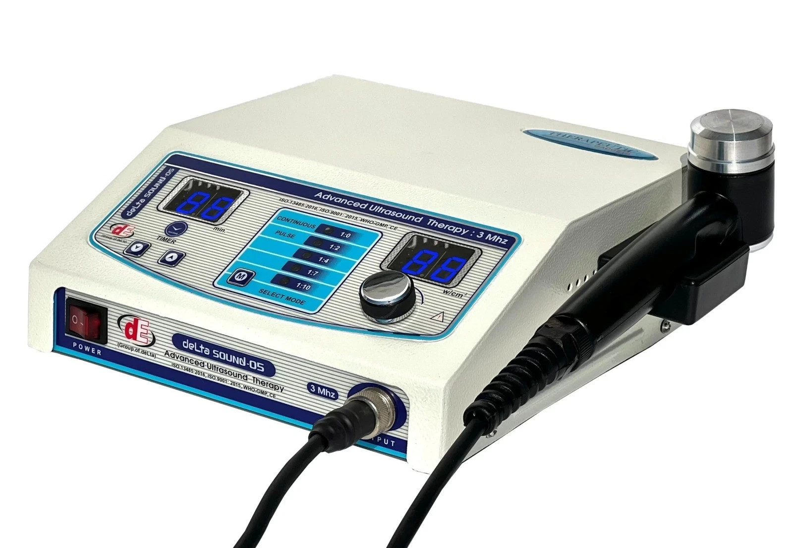 Portable And Branded Ultrasound Therapy Machine 3 MHz Delta S- 05