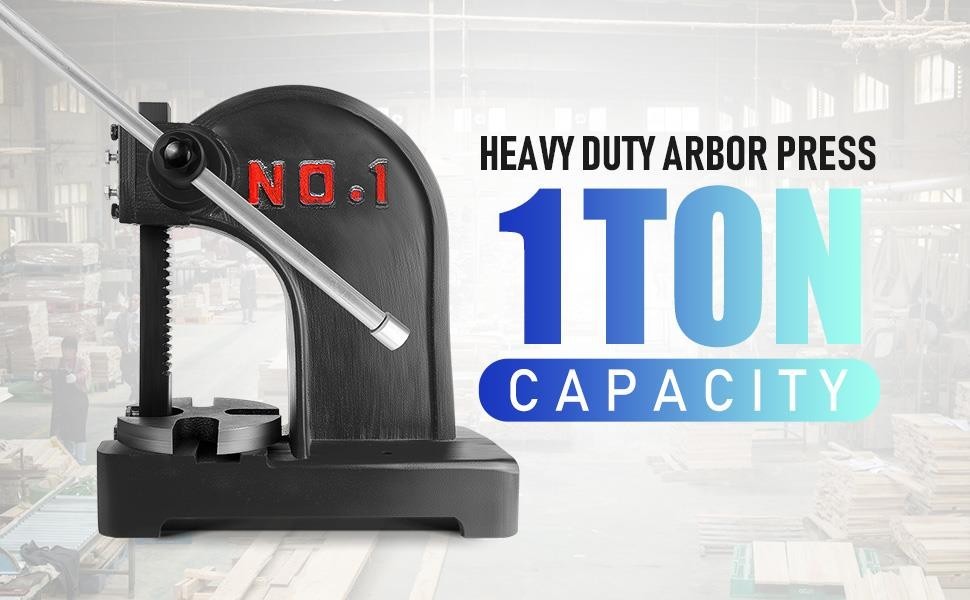 1Ton Manual Desktop Arbor Press Cast Iron Arbor Press Desktop Metal Machine