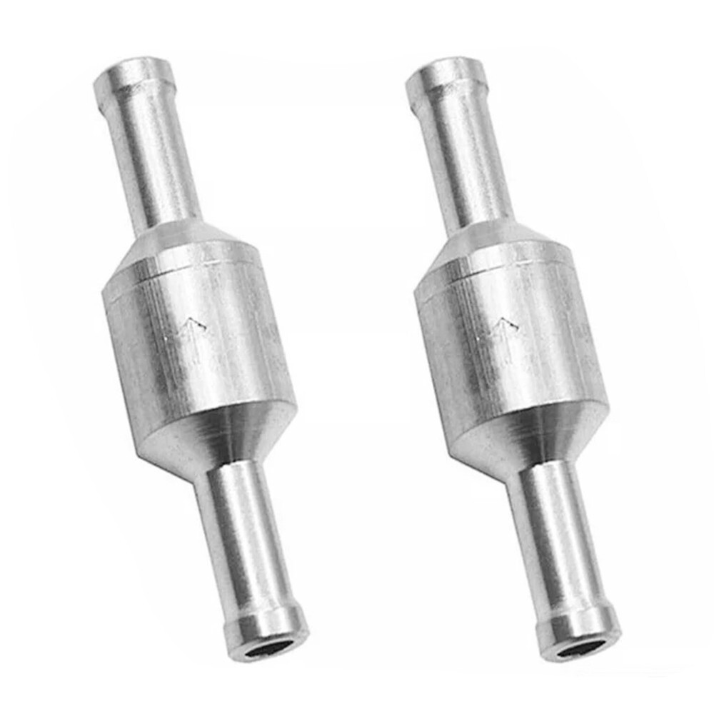 2x 8mm Inline One-way Non-return Check Valve Auminium Fuel Water Gas Air Vacuum