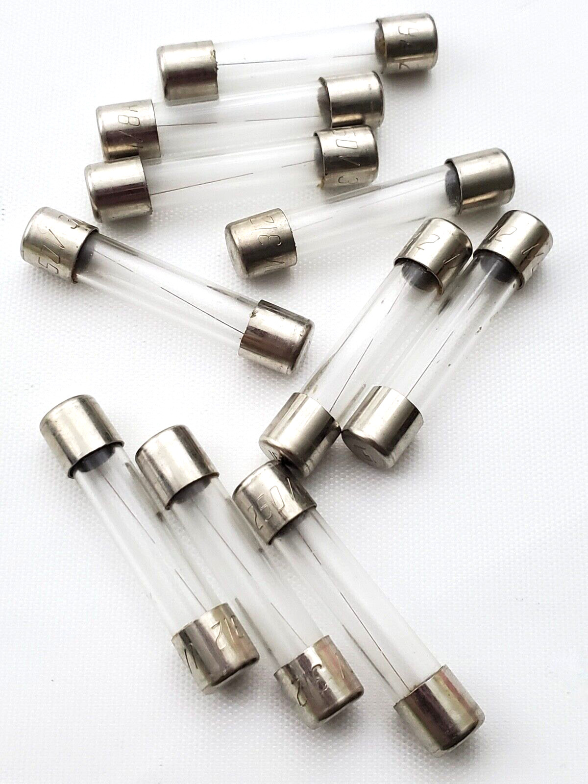 Lot of 10 Littelfuse 3AG 1/8A 250V 1/8th Amp Glass Fuses 1/4 x 1-1/4 Fast Acting
