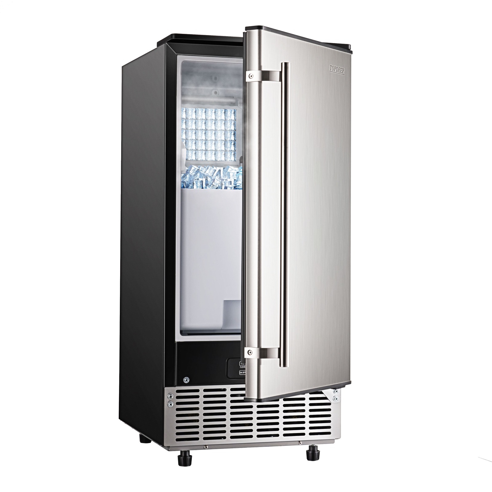 Commercial Undercounter Ice Maker Stainless Steel Freestanding Ice Cube Machine