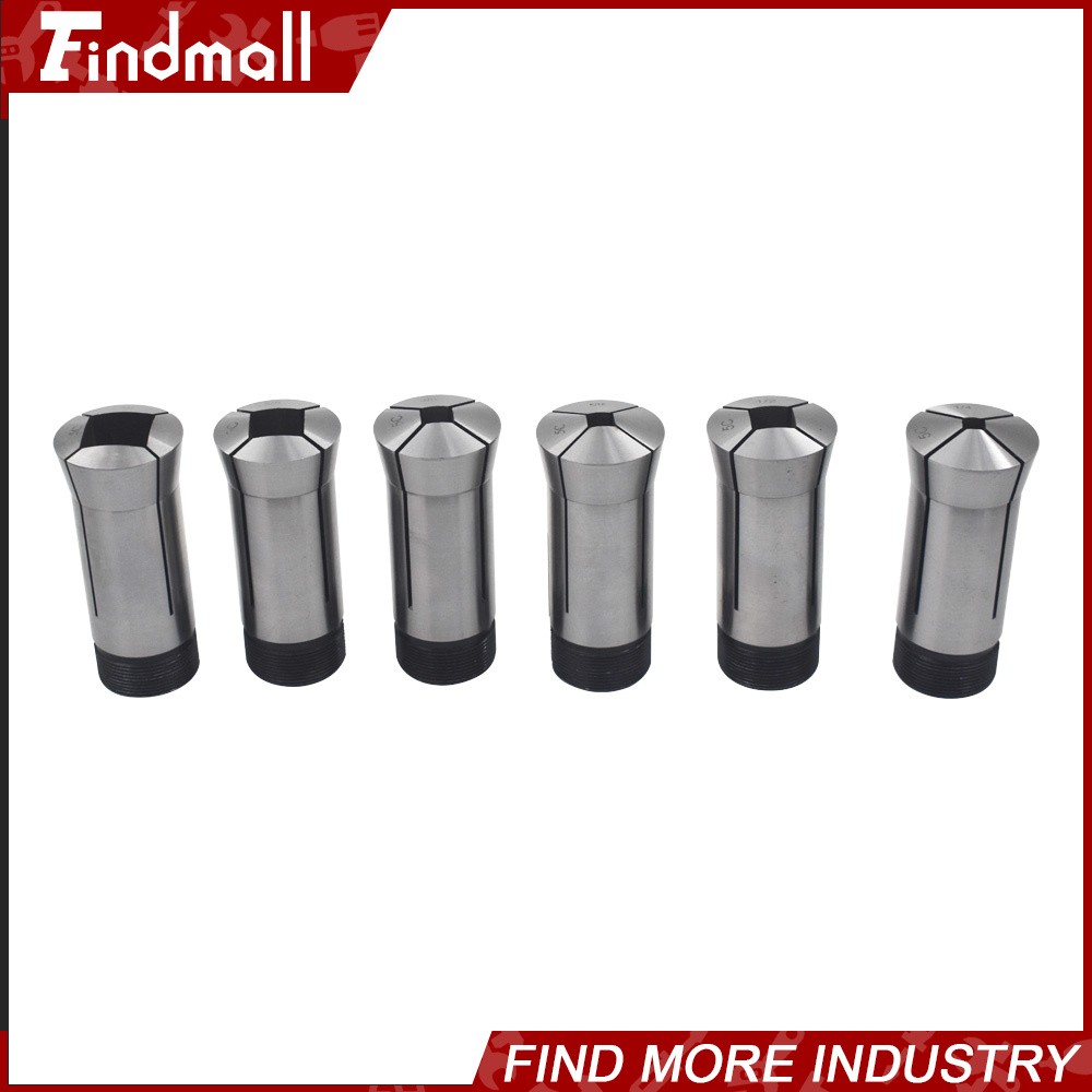 Findmall 5C Square Collet 6 PC Set 1/4″,5/16″,3/8″,1/2″,5/8″,3/4″