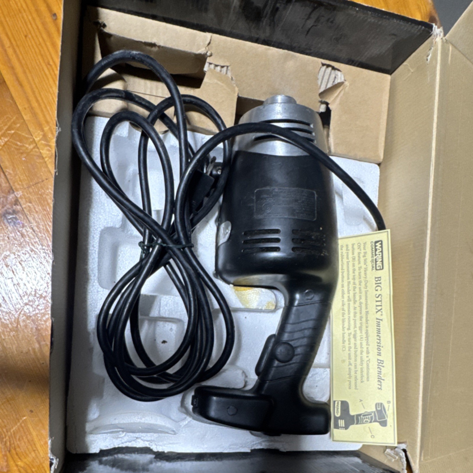 Please READ!!! Waring Commercial Immersion Blender WSB50 with 16” shaft.