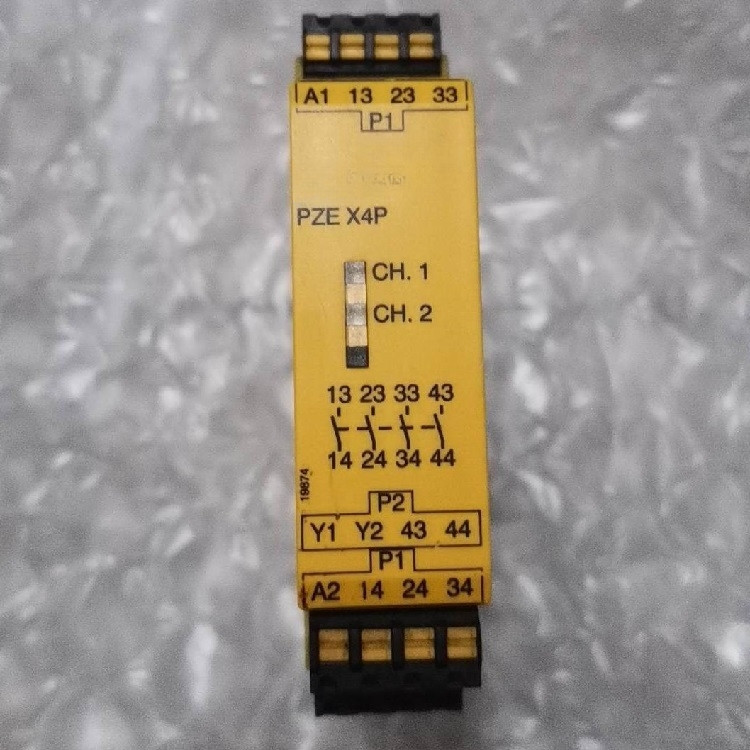 Safety Relay For Pilz PZE X4P C 24VDC 4n/o 787585