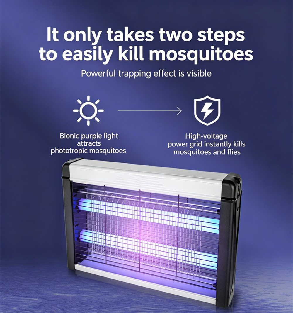 Electronic Mosquito Zapper Insect Killer Bug Zapper Pest Fly Trap Indoor/Outdoor