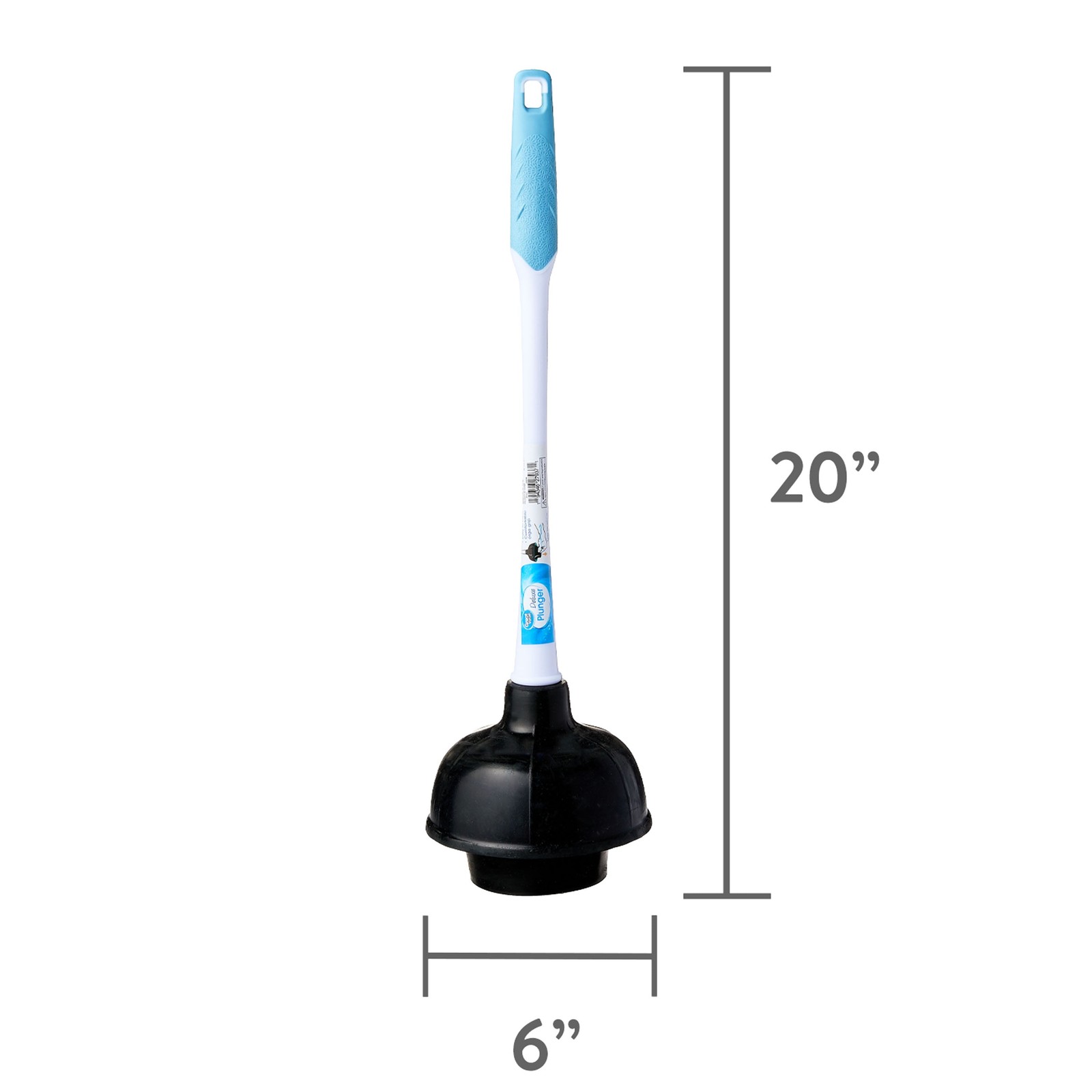 Great Value Deluxe Toilet Plunger 16″ Ergonomic Plastic Handle