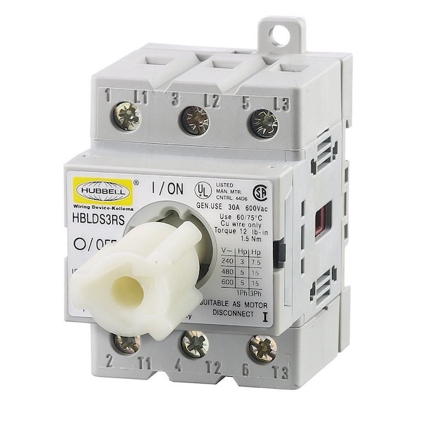 Hubbell Wiring Device-Kellems Hblds3rs Replacment Disconnect Switch,30A