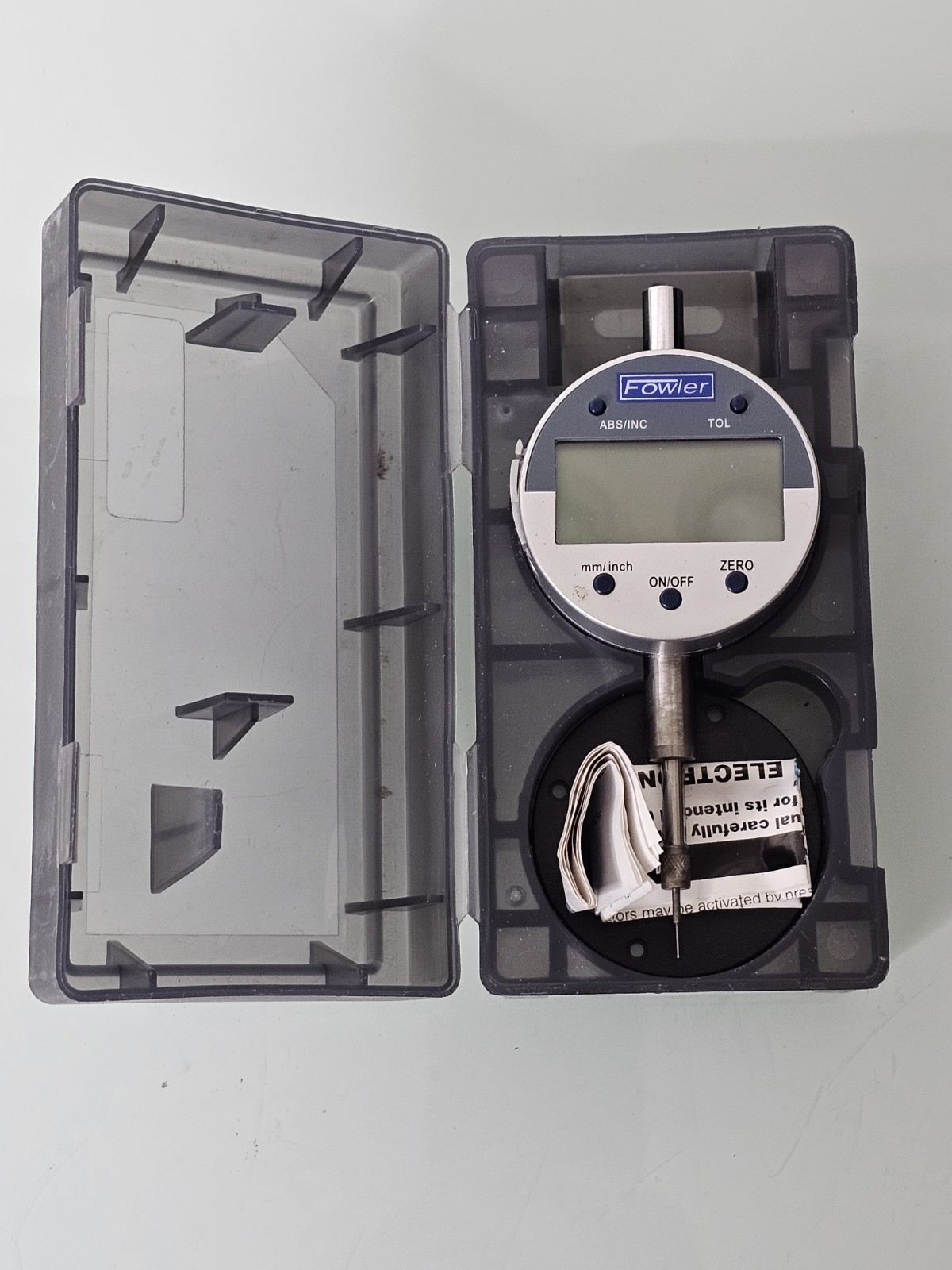 Fowler Digital Indicator Measuring Range: 0~12.7mm/0.5″, 25.4mm/1.0″