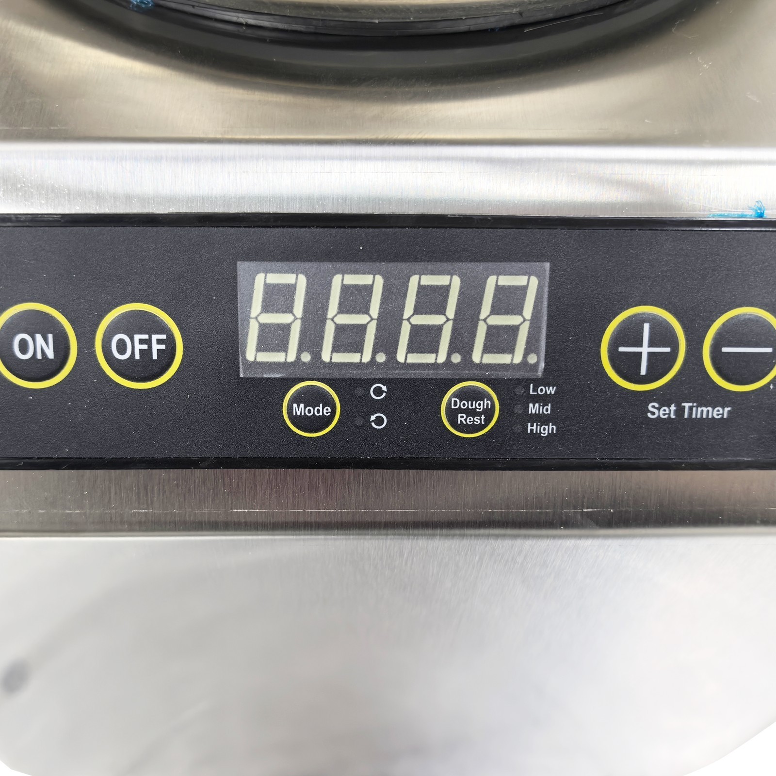 8KG Commercial Dough Mixer Stainless Steel Detachable Basin w/ Heating Function