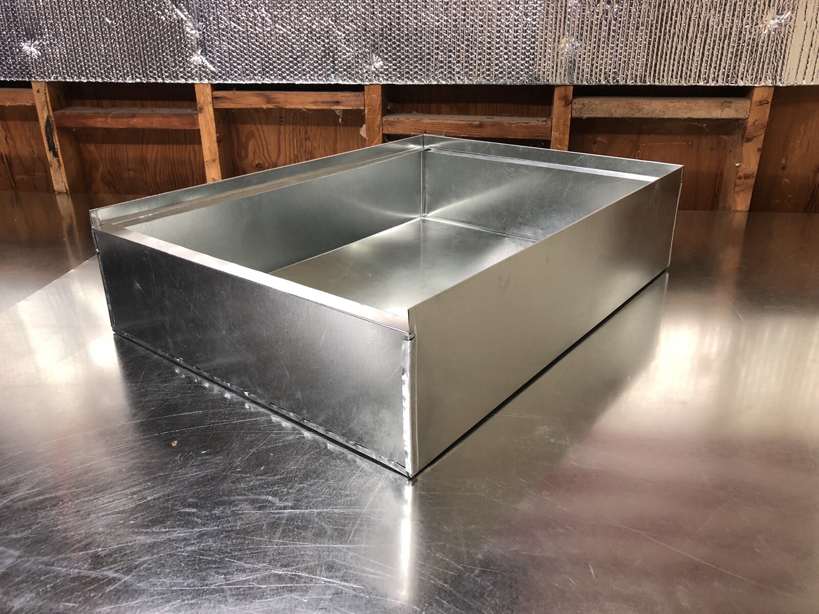21 1/4 x 29 x 10 tall furnace stand return air box duct hvac