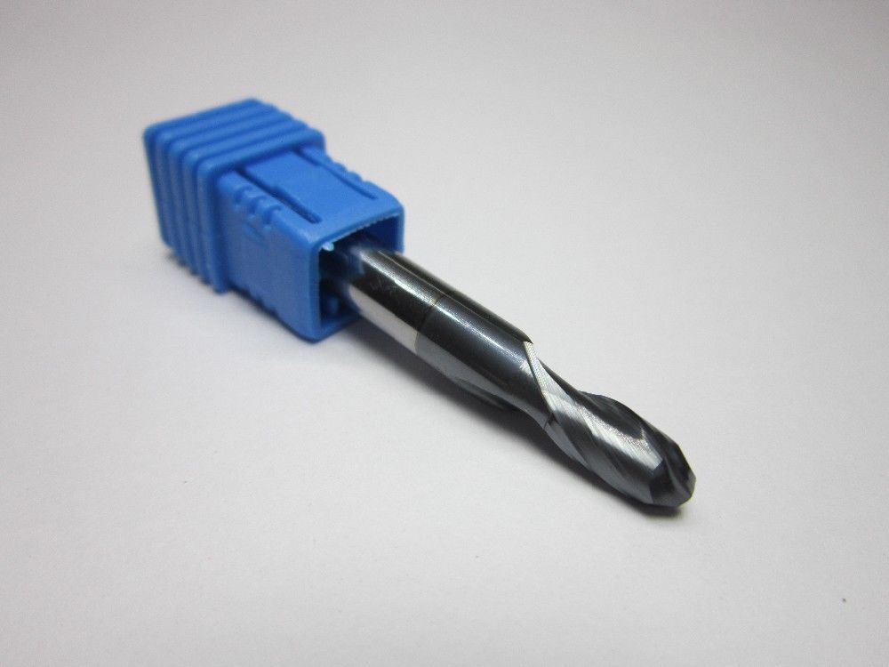 8PC Radius 0.5 to 5.0MM Nitrogen Coated 2 flutes Ball Nose End Mill set CNC tool