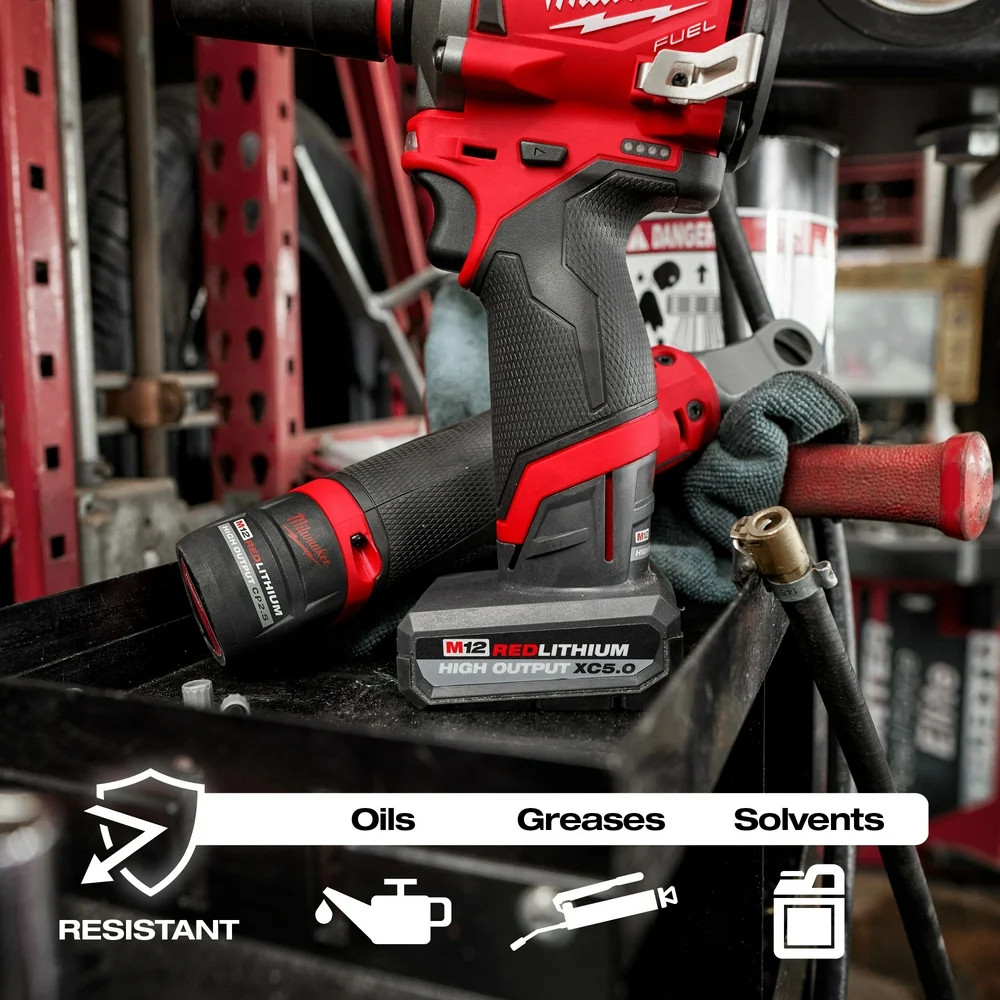Milwaukee 3497-22X5 M12 FUEL 12V 2-Tool Cordless Combo Kit w/ 5AH Battery