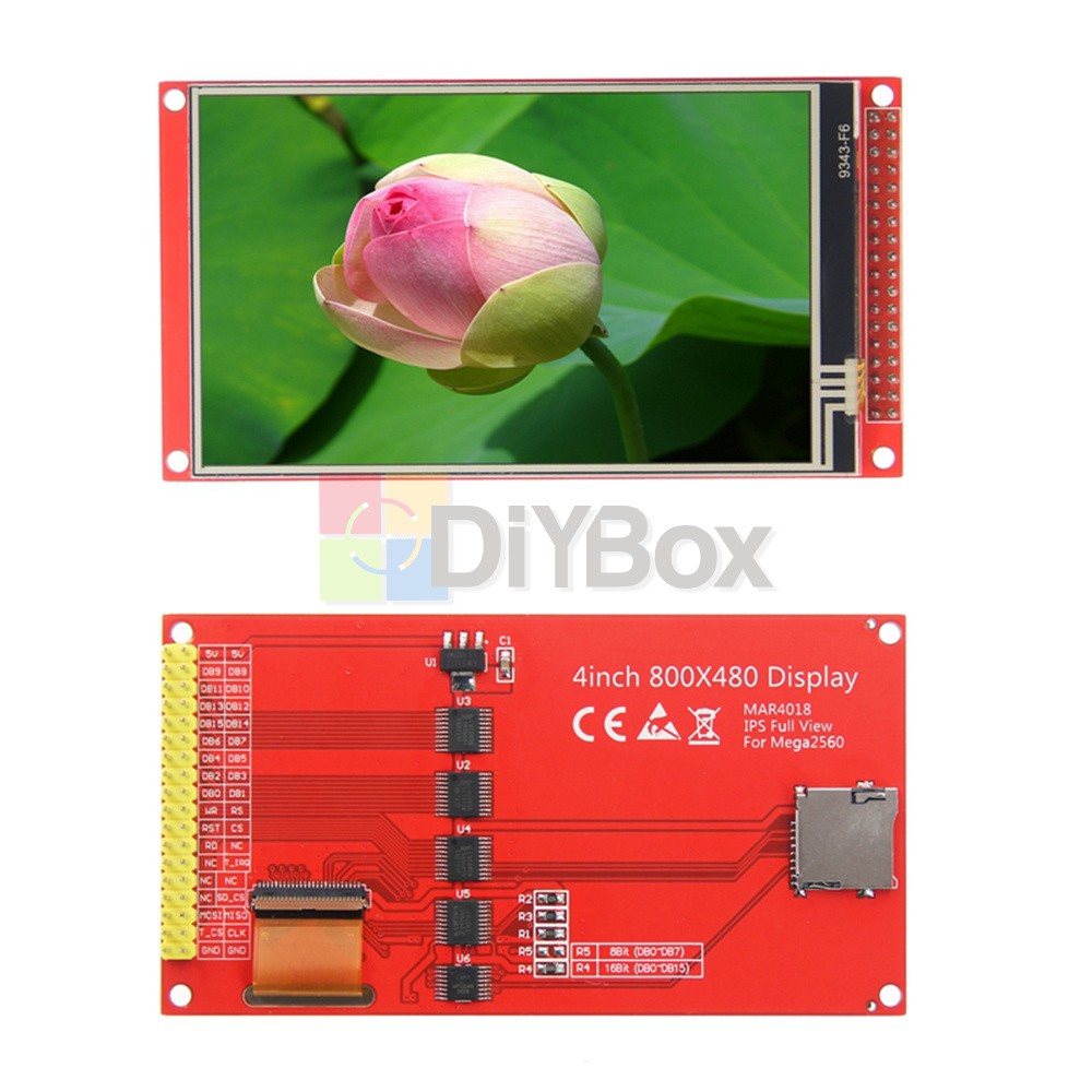 4inch TFT Color Touch Display Screen LCD Module 800×480 IPS For Arduino Mega2560