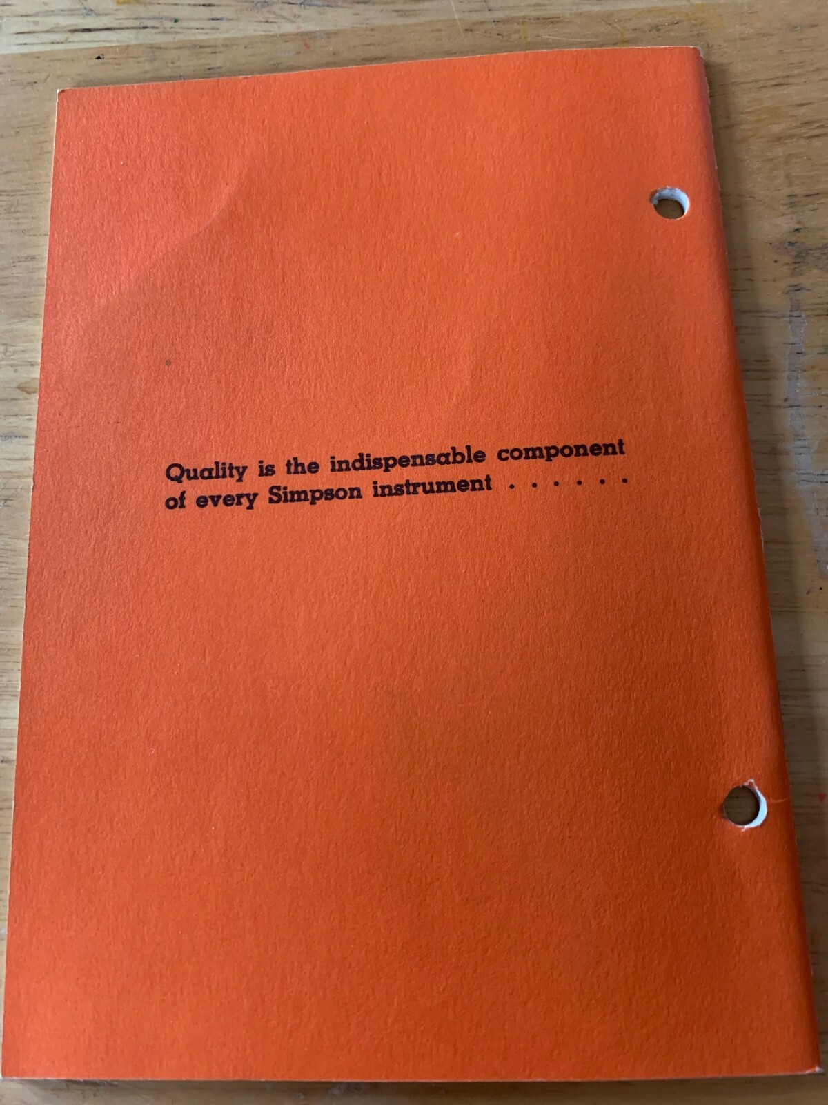 Simpson 260 series 5, 5m, Operator’s Manual, 1966