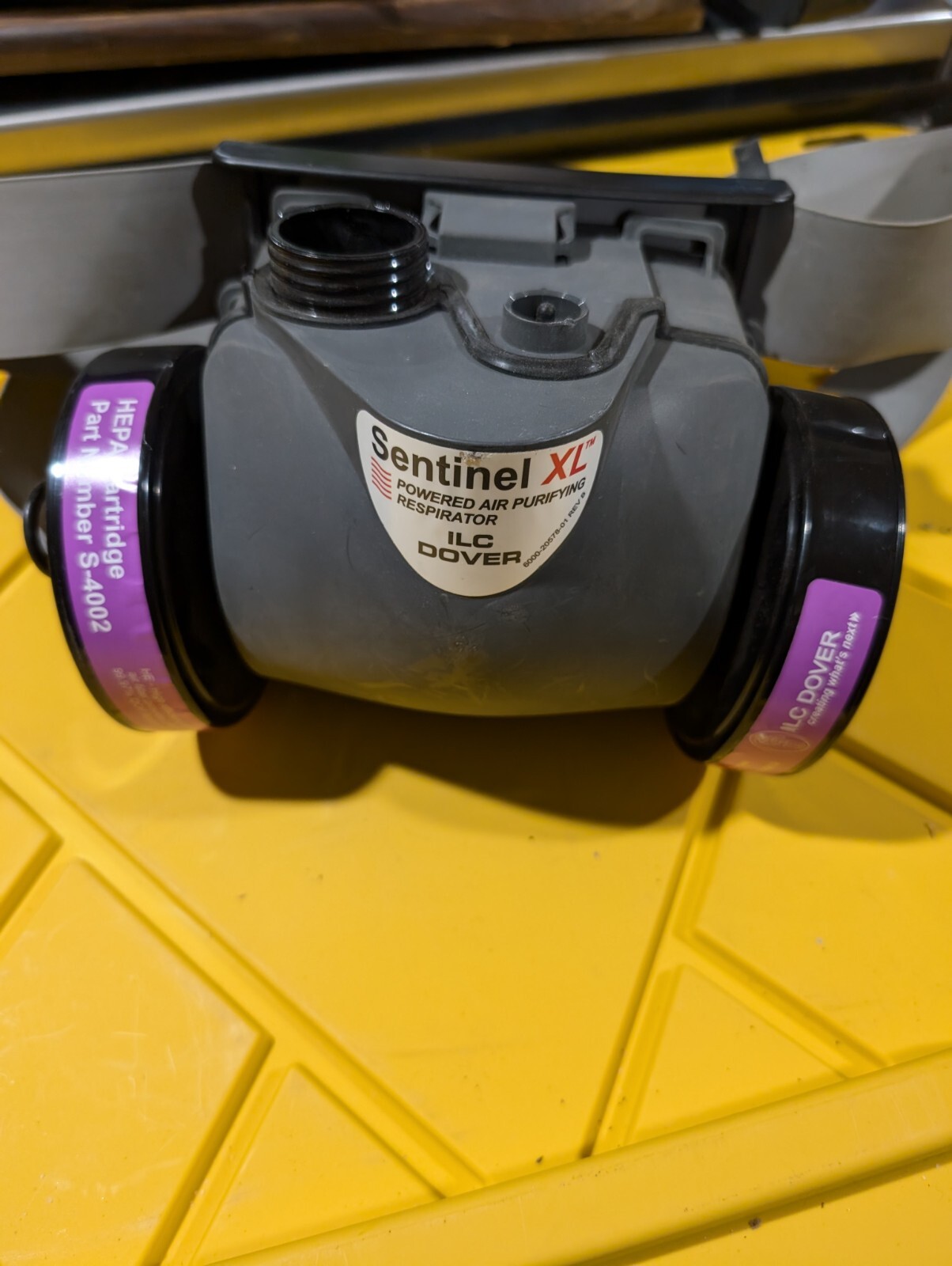 NEW SENTINEL XL S-2002 PAPR CBRN Pump Blower with Battery, Belt, Plug, 2 filters