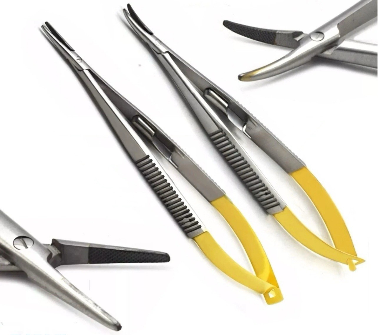 TC Castroviejo Needle Holder Straight & Curved Micro Surgery Suture Forceps 18CM