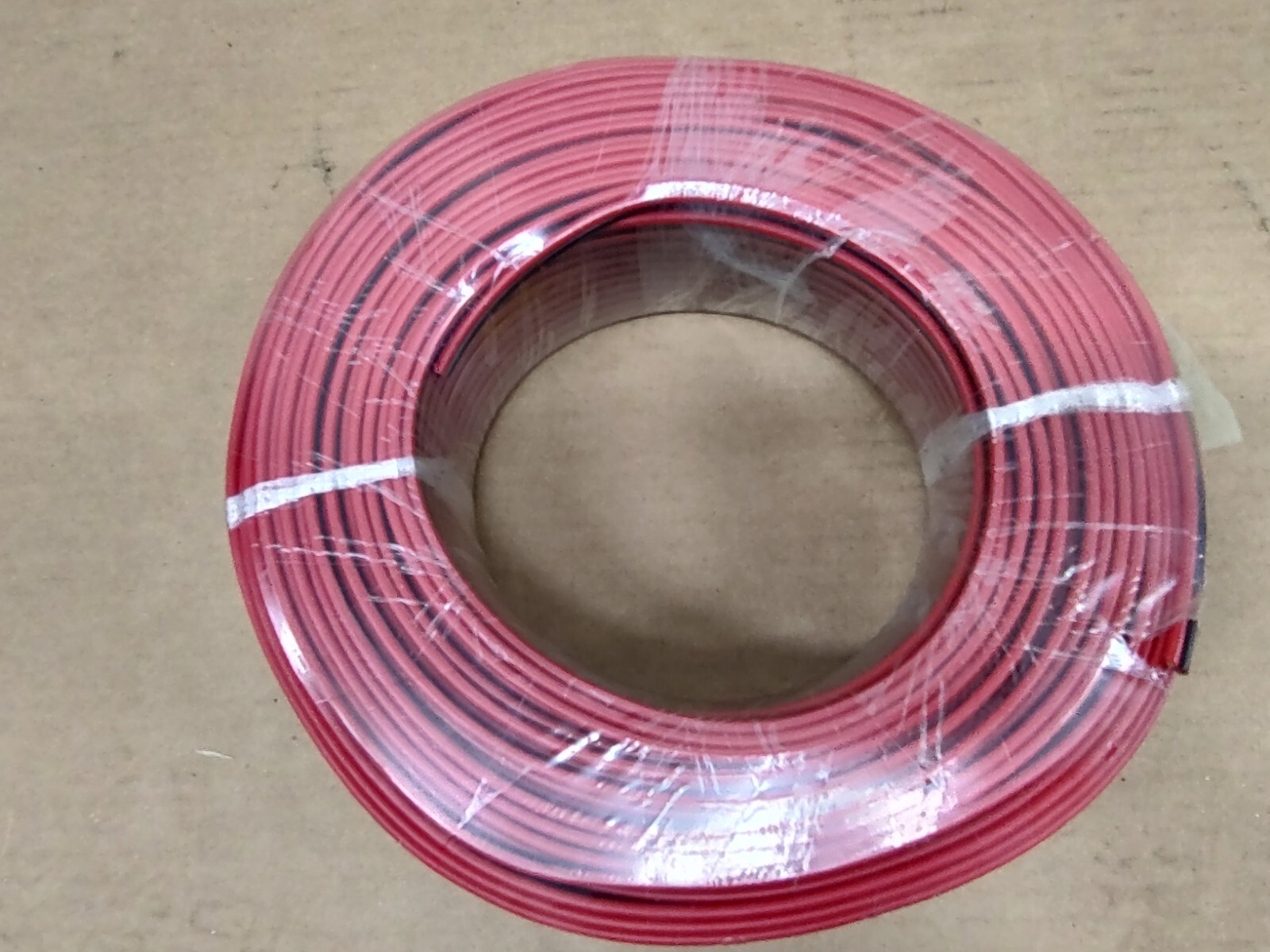 100 Meters, 2-Core Home LED Trumpet Audio Cable RVB 2 x 1.5mm² Wire Red Black