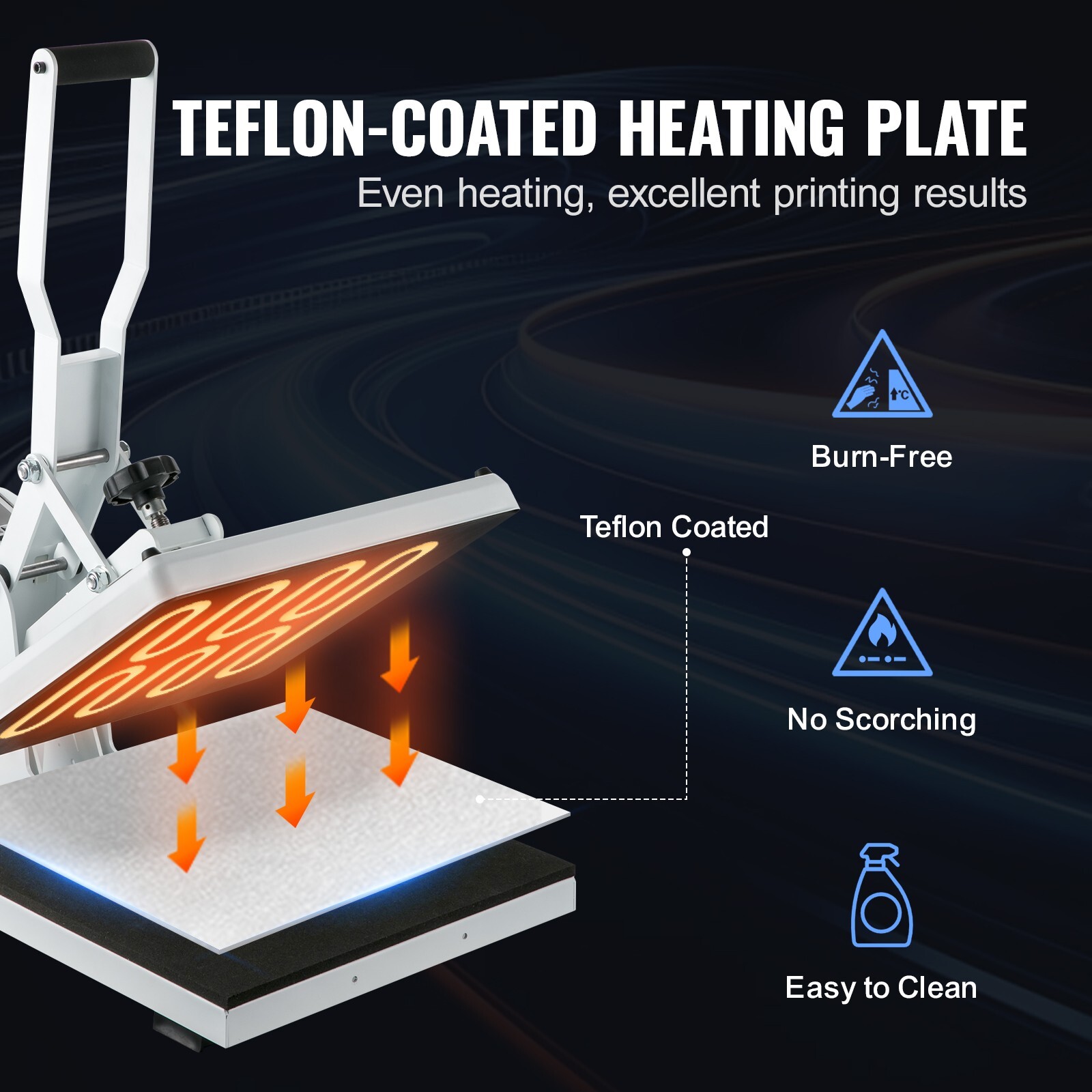 Heat Press Machine 15 x 15 in Sublimation Printer Transfer for DIY T-shirt