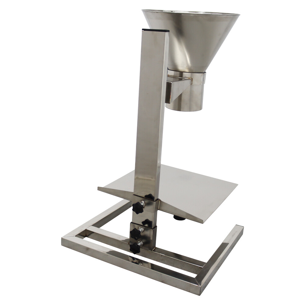Stainless Steel Manual Feeding Hopper with Support Stand 0.8″/2″/3.9″