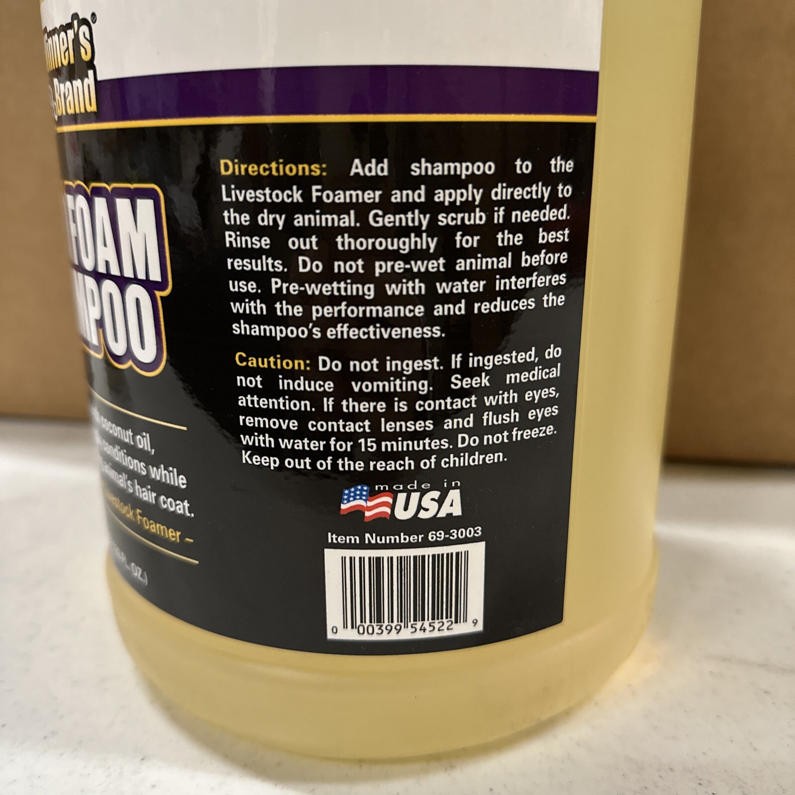 Weaver Leather Livestock Winner’s Brand Mild Foam Shampoo 1-Gallon Use w/ Foamer