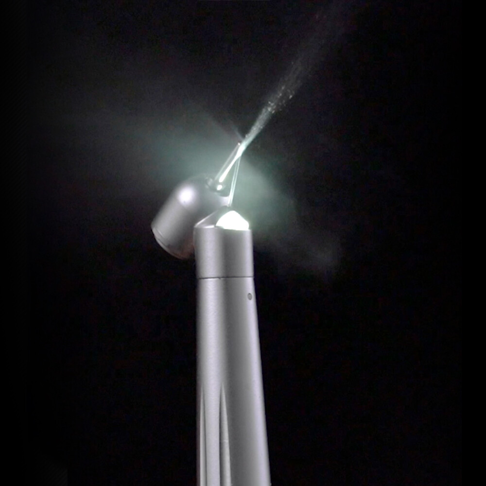 LED Dental Surgical Handpiece 45° Angle 4 Hole Midwest Rear Exhaust Impact Air