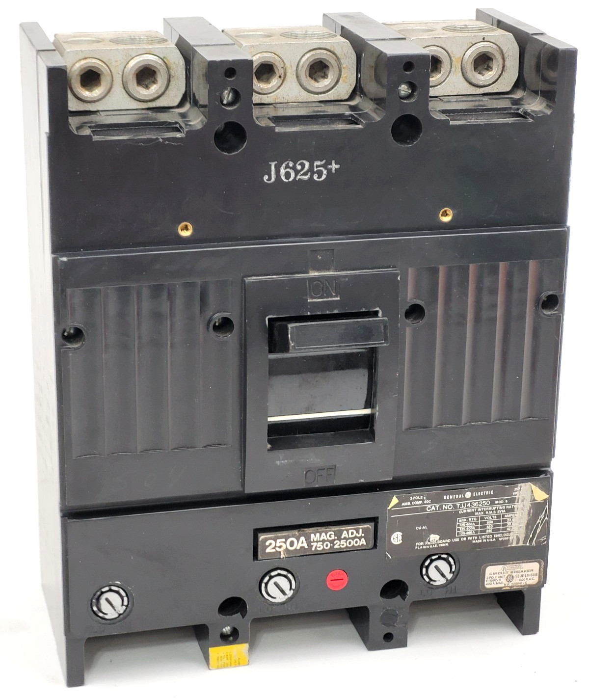 TJJ436250 GE 250 Amp 600 Volt 22kA Circuit Breaker – Next Day Option