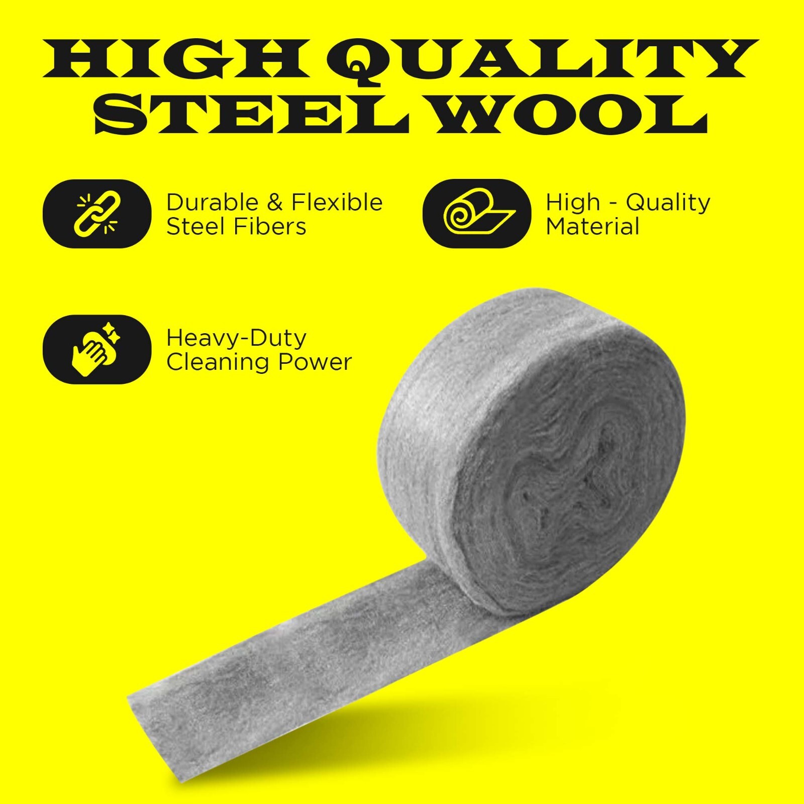 60FT Steel Wool Grade # 1 – Coarse (2 x 30FT) Mice Control, Protect Home, Vents