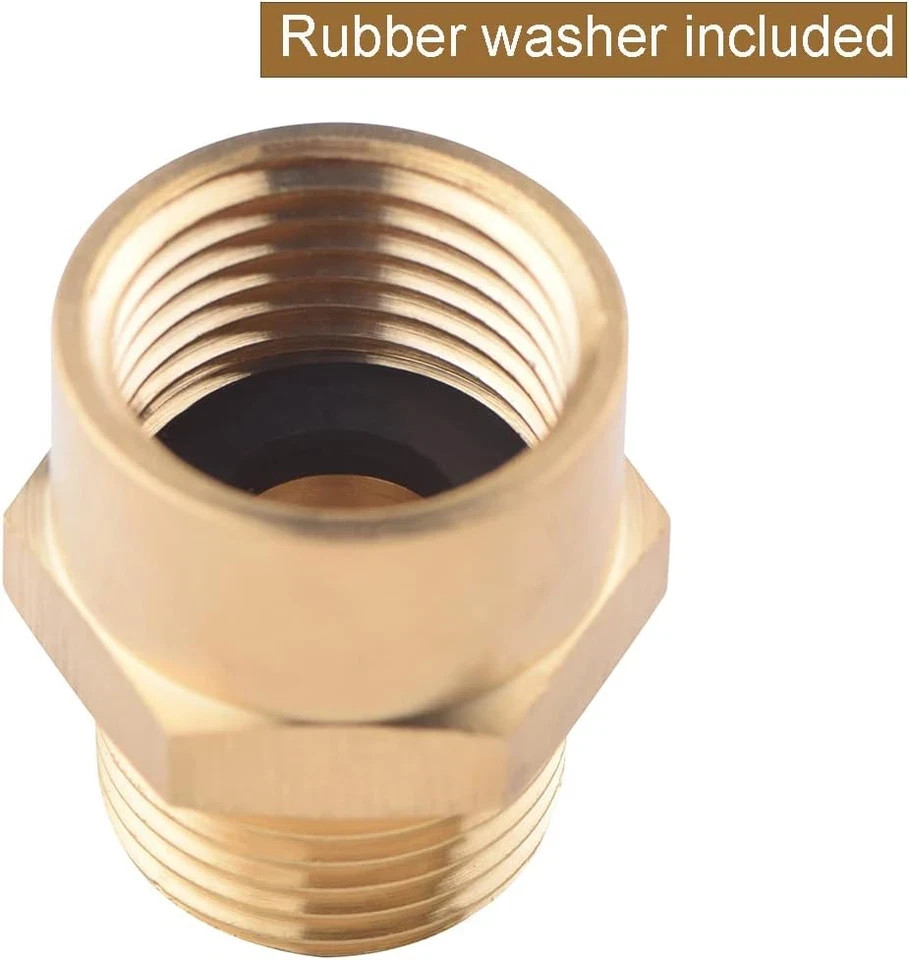 4 Pack G 3/4 (BSP) Female Thread to US 3/4 NPT Male Thread Brass Pipe Fitting Ad