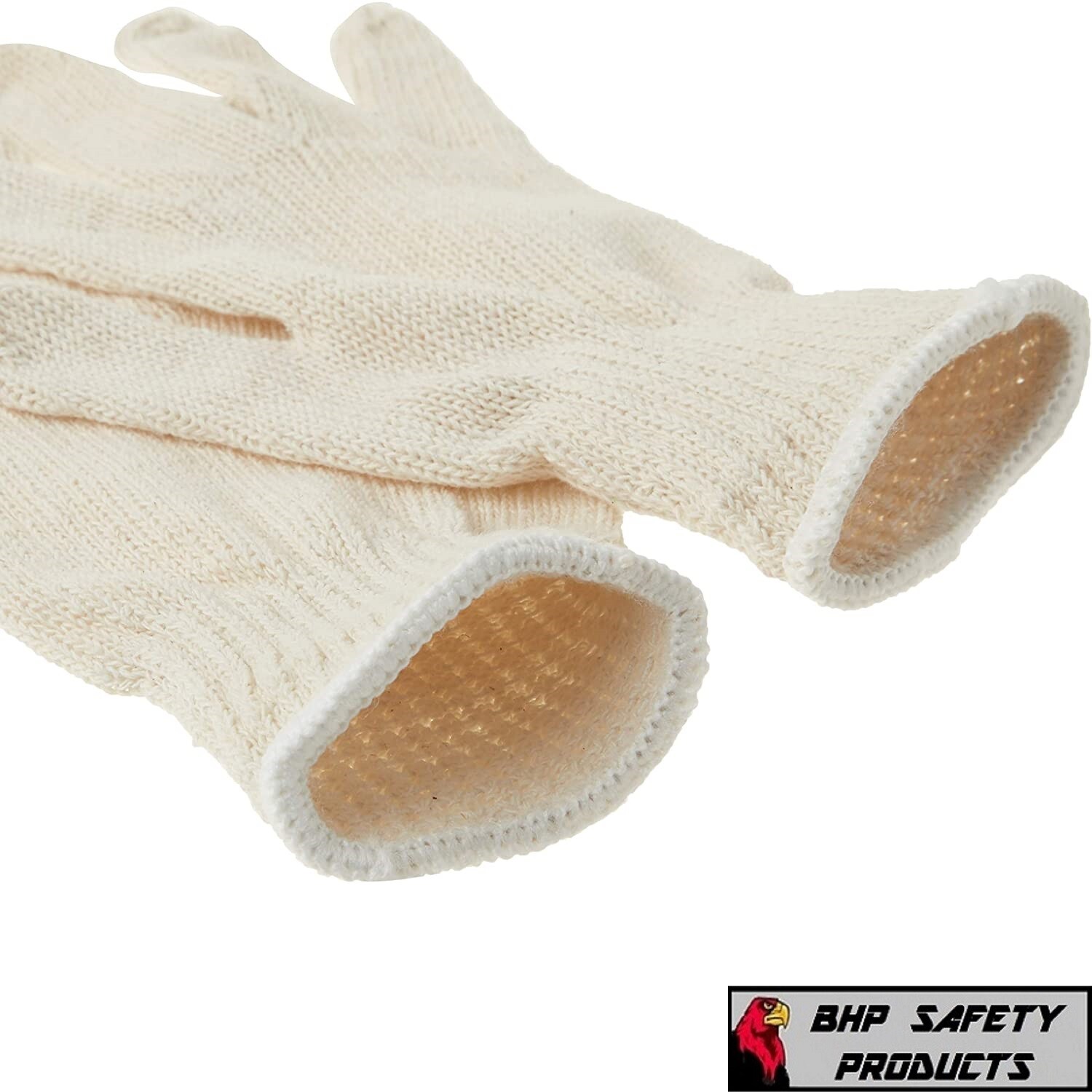 12 PAIR 1 DOZEN WHITE STRING KNIT POLY COTTON WORK GLOVES PAIRS NEW