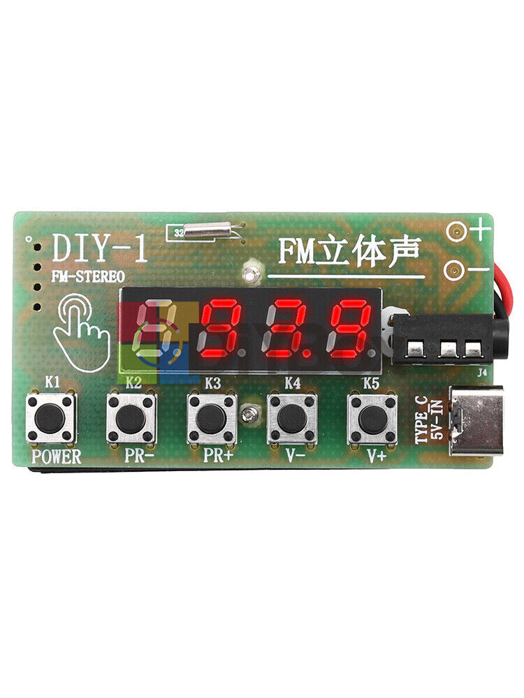 Electronic DIY Kits AM/FM Radio Receiver Module Kits Wireless Stereo 87-108MHz