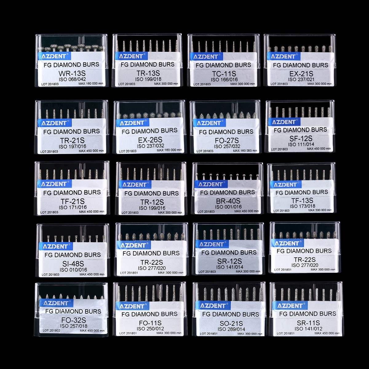 Compuesto fresas diamante dental/pulido para pieza de mano de alta velocidad