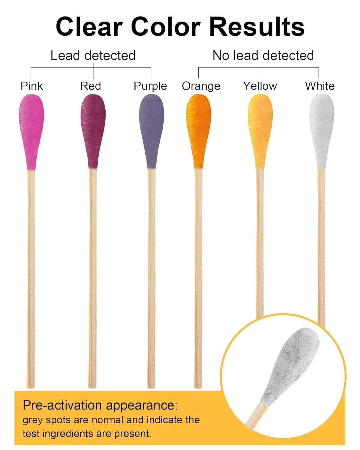30 Pcs Lead Test Kit for Dishes, Premium Lead Testing Swabs for Paint & Jewelry,