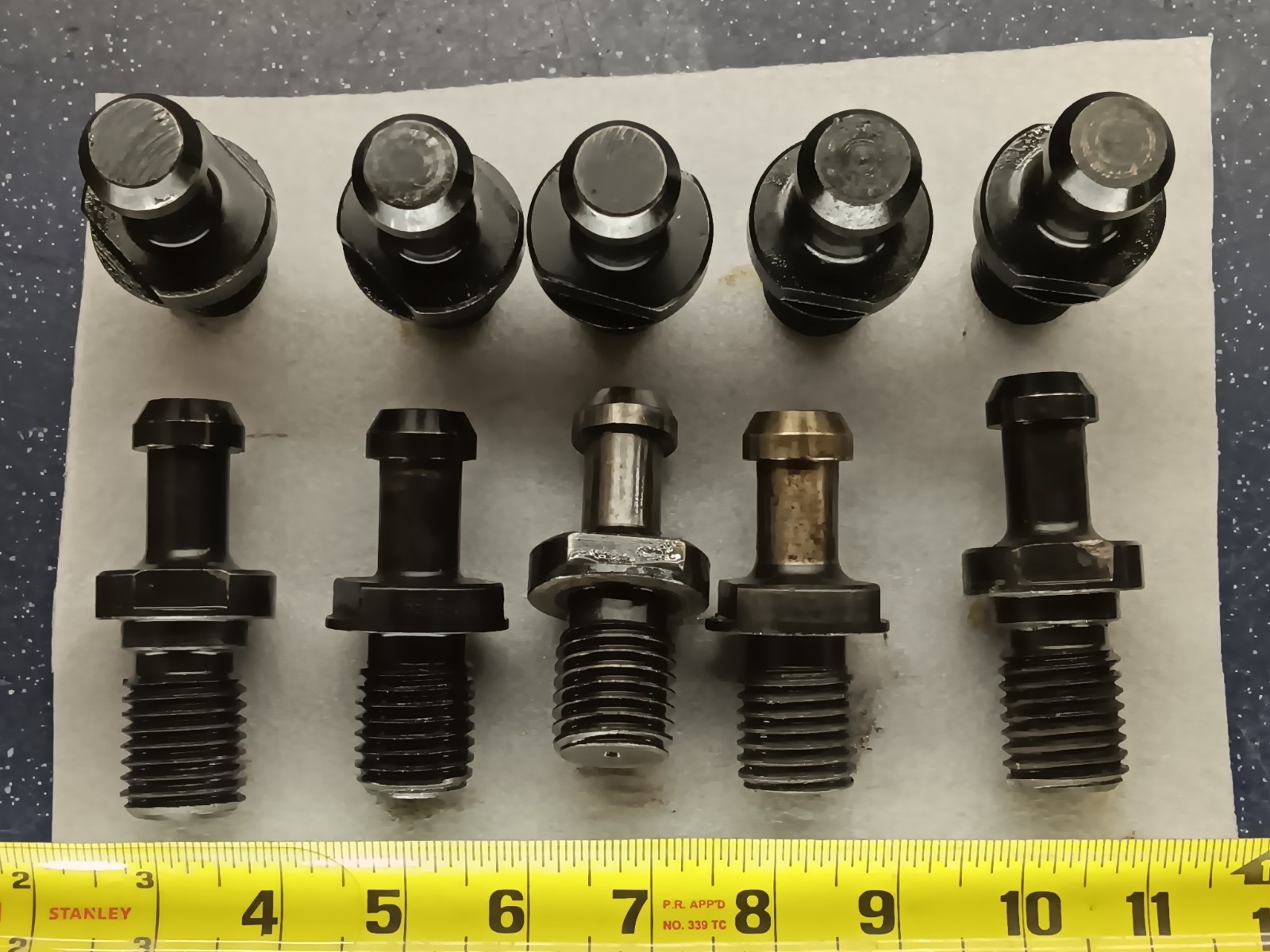 10x Lot CAT50 90 degree 1″-8 threads MAS3 Tool Holder Retention Knobs Pull Studs