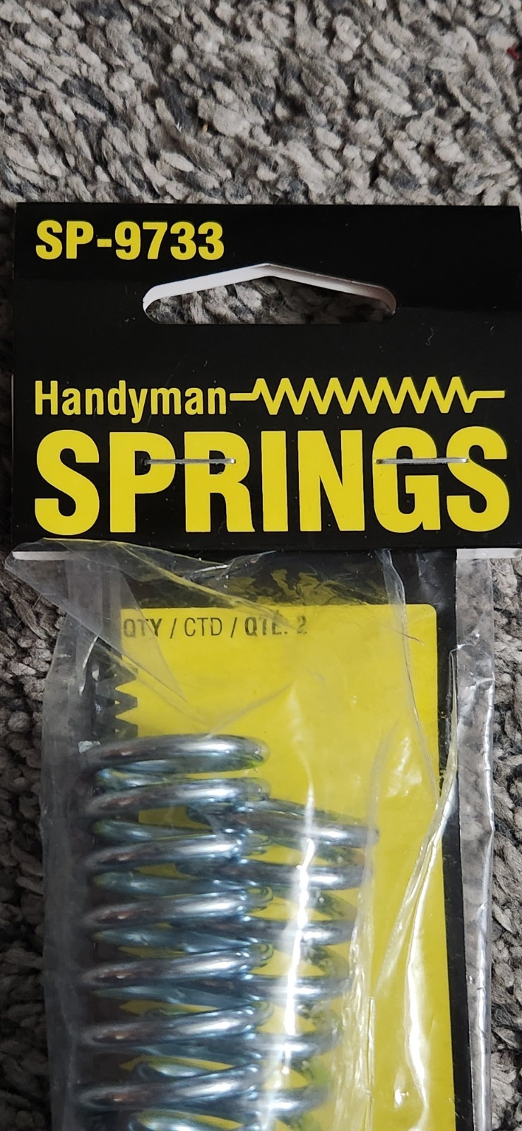 Handyman Heavy Duty Utility Springs Part #SP-9733 Holds Max 66 Pounds New