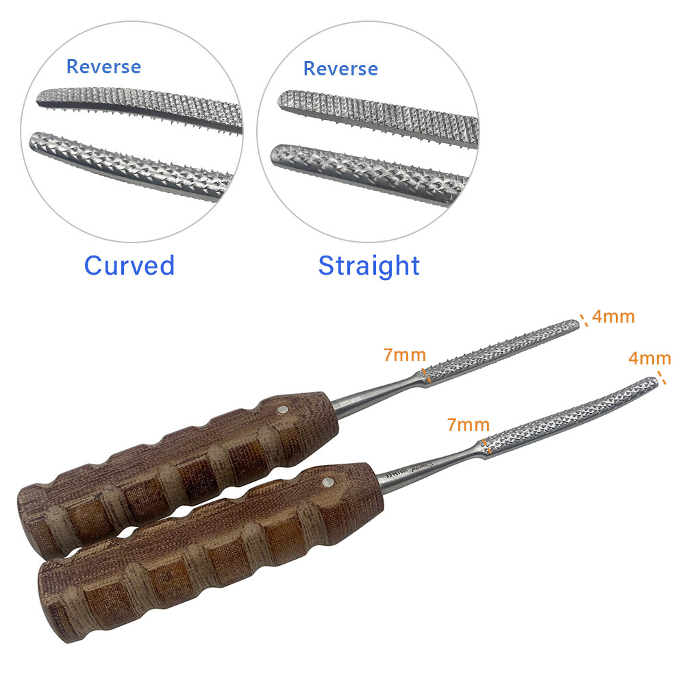 Bone File Bone Rasp Grinding Bone Orthopedic Surgery Instrument Straight Curved