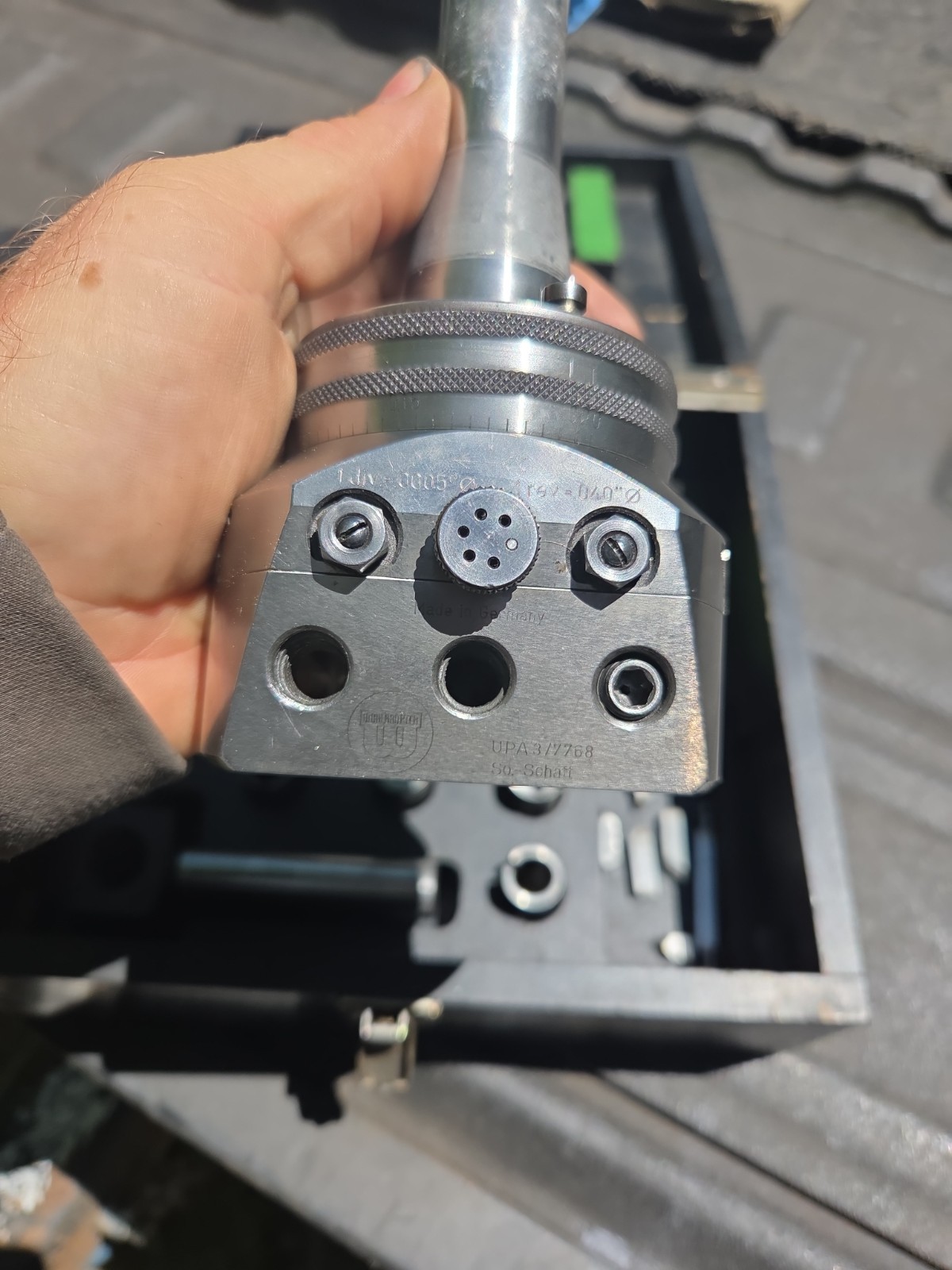 Wohlhaupter UPA3 Boring Facing Head R8 Arbor Shank 4 Bridgeport Milling Machine