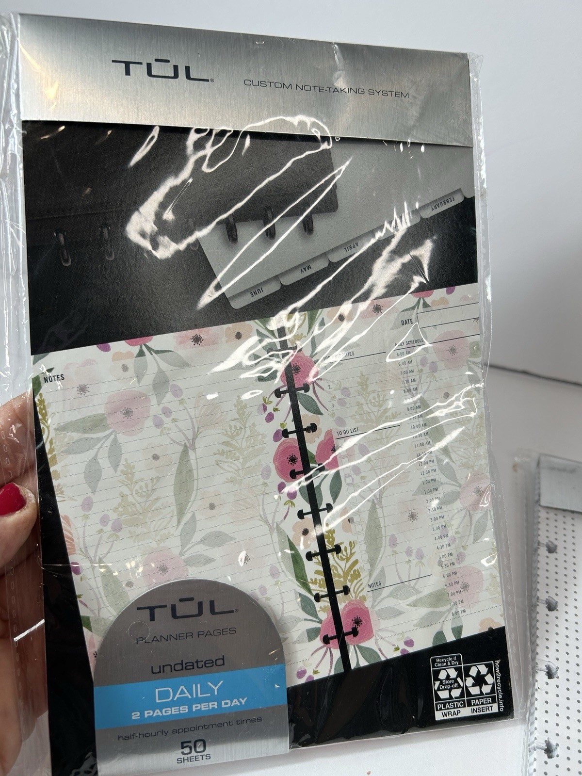 TUL Discbound Undated Daily Refill Pages New Floral and Partial 5 1/2 X 8 1/2″