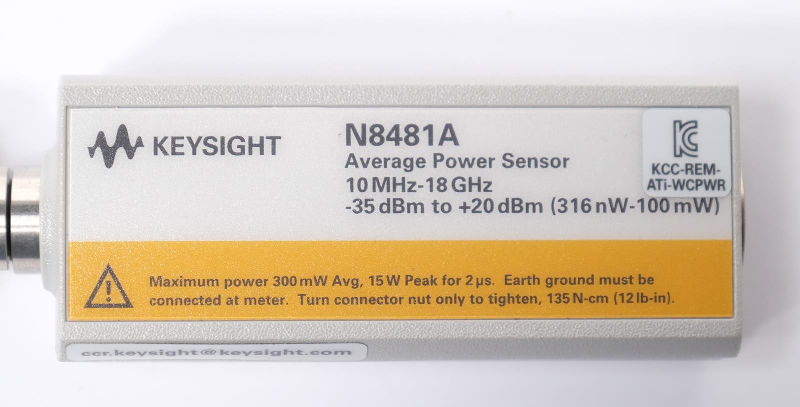 Keysight N8481A Power Sensor -35 to +20 dBm 10MHz – 18GHz