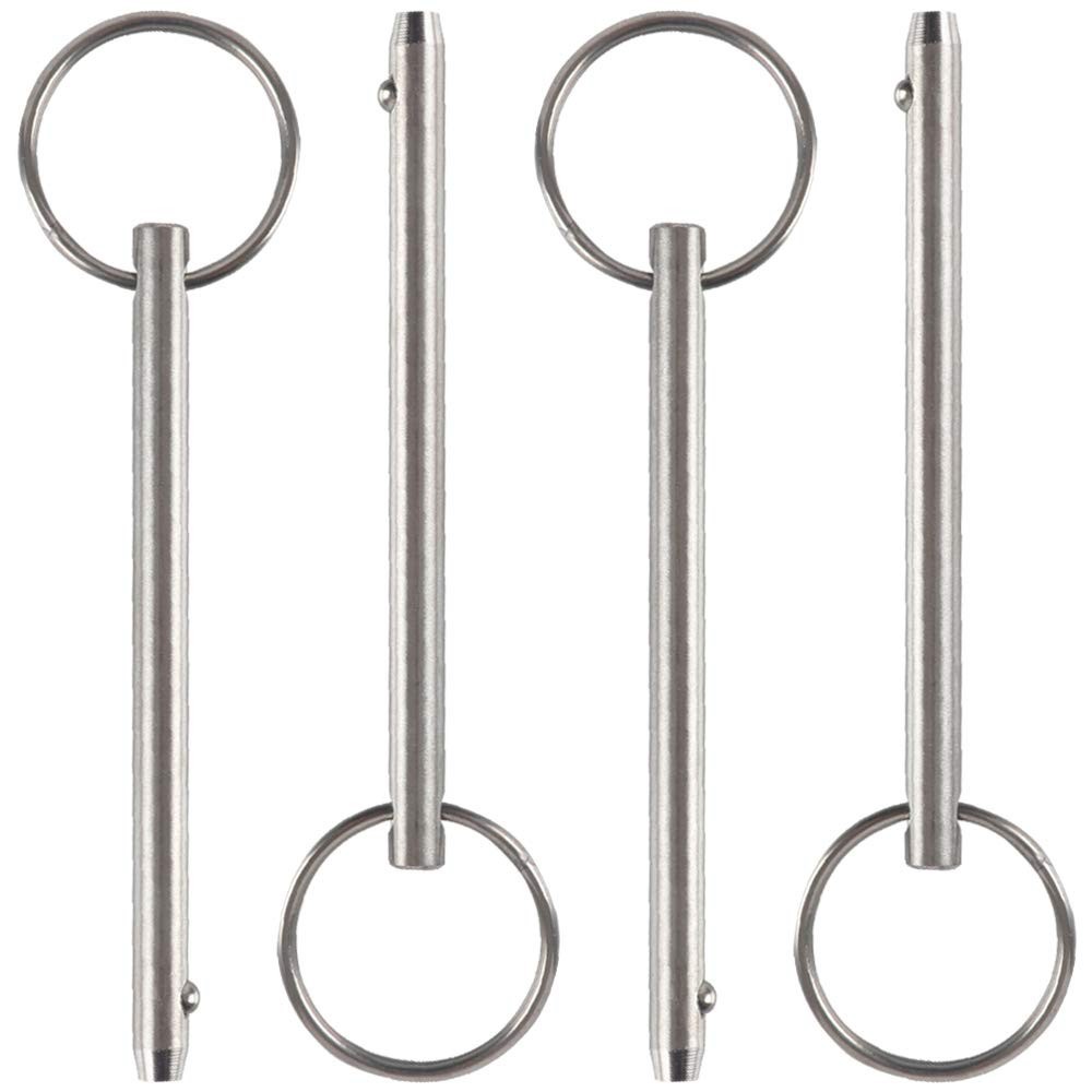 4 Pack Quick Release Pin, Diameter 1/4″6.3mm, Overall Length 3.75″95mm, Usabl…