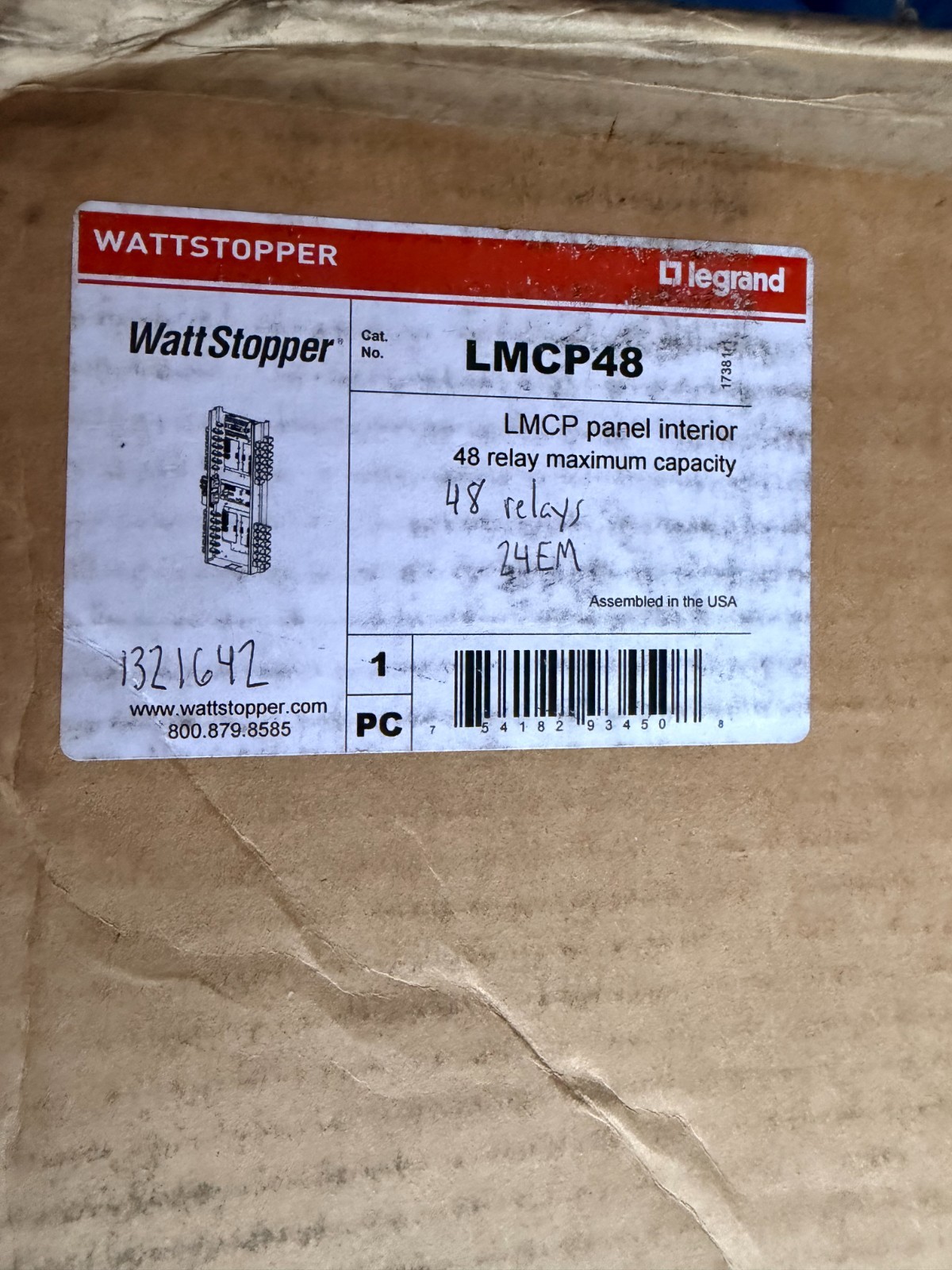 Brand New Legrand Wattstopper lmcp 48 Interior relay capacity