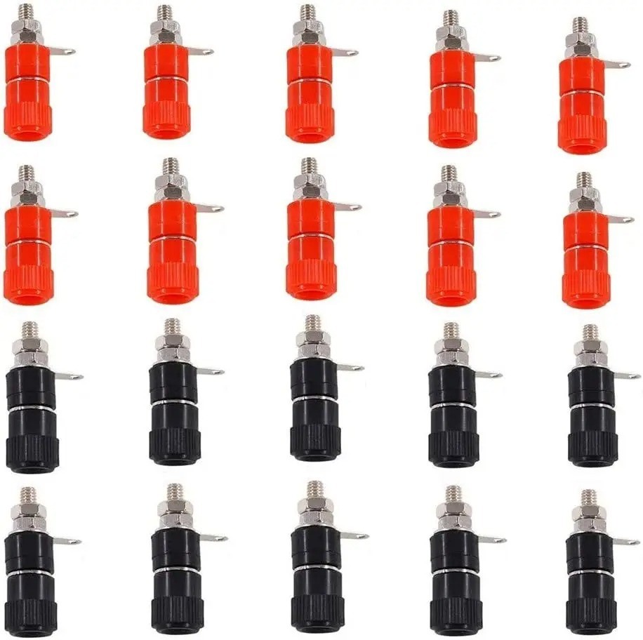 10/30 PCS Binding Posts Terminals 4mm Banana Plug Socket 4mm Terminal Connector