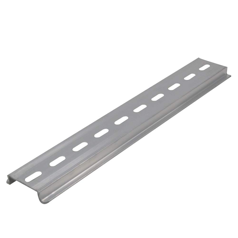 mxuteuk 3pcs DIN Rail Slotted Aluminum RoHS 8″ Inches Long 35mm Wide 7.5mm Hi…