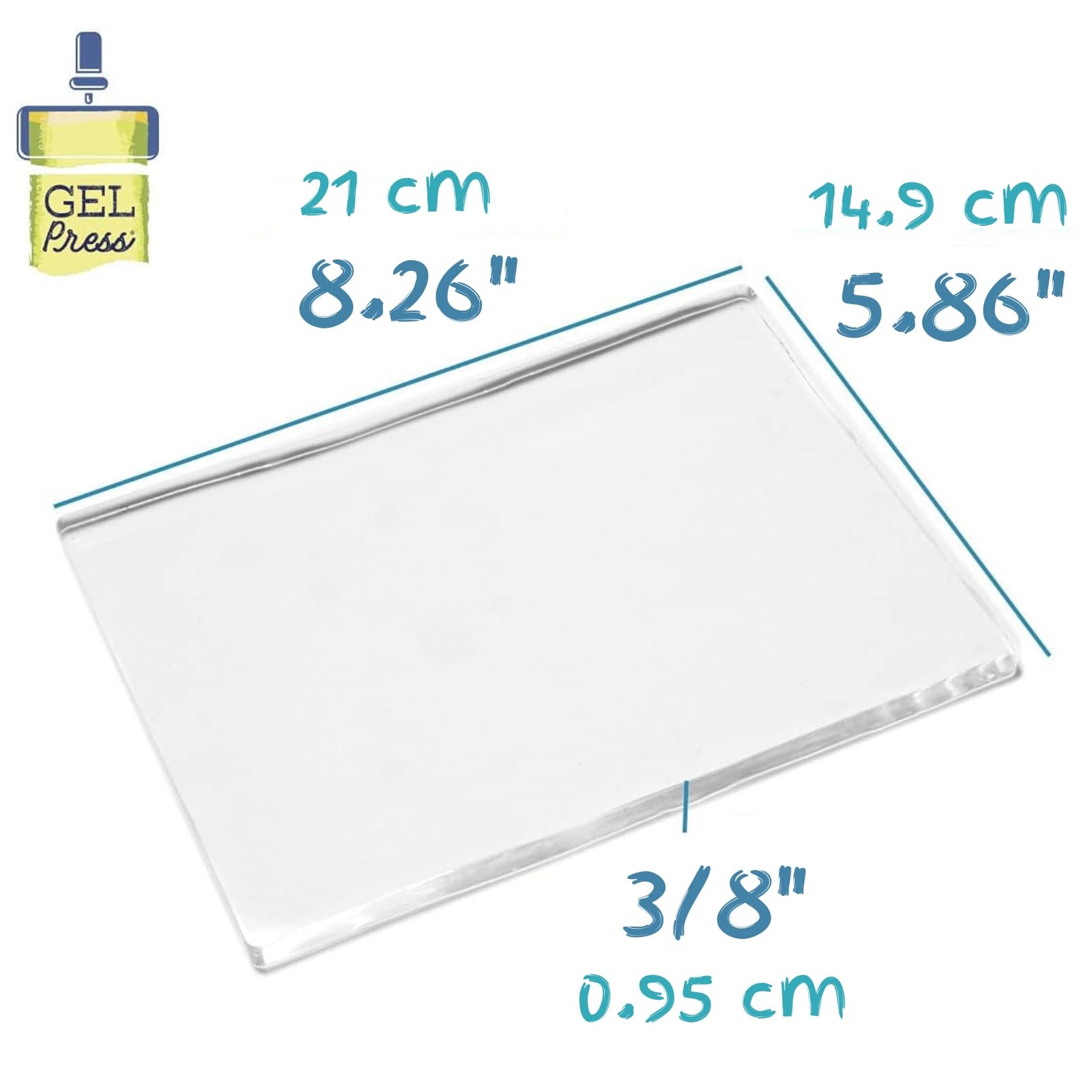 Monoprinting Print Plate – A5 (5.8 x 8.3 inches) Gel Plate – Printmaking Supp…
