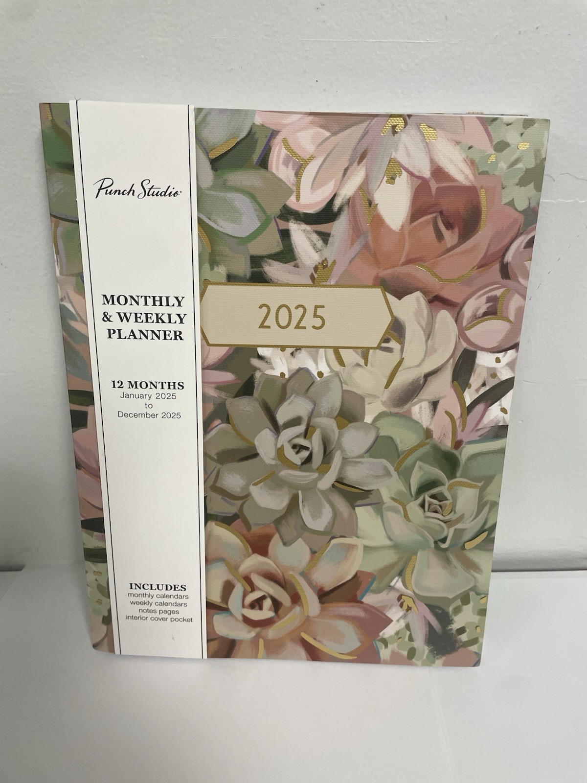Punch Studio 12 Months Multicolor Floral 2025 Planner Monthly & Weekly Planner