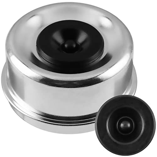 4pk Trailer Axle Dust Cap 2.72″ for 7000-8000lbs Axles w/ Rubber Plugs