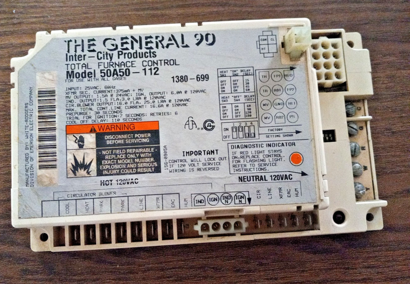 OEM White Rodgers 50A50-112 Ignition Contrl Board Module 1380-699, Free Shipping