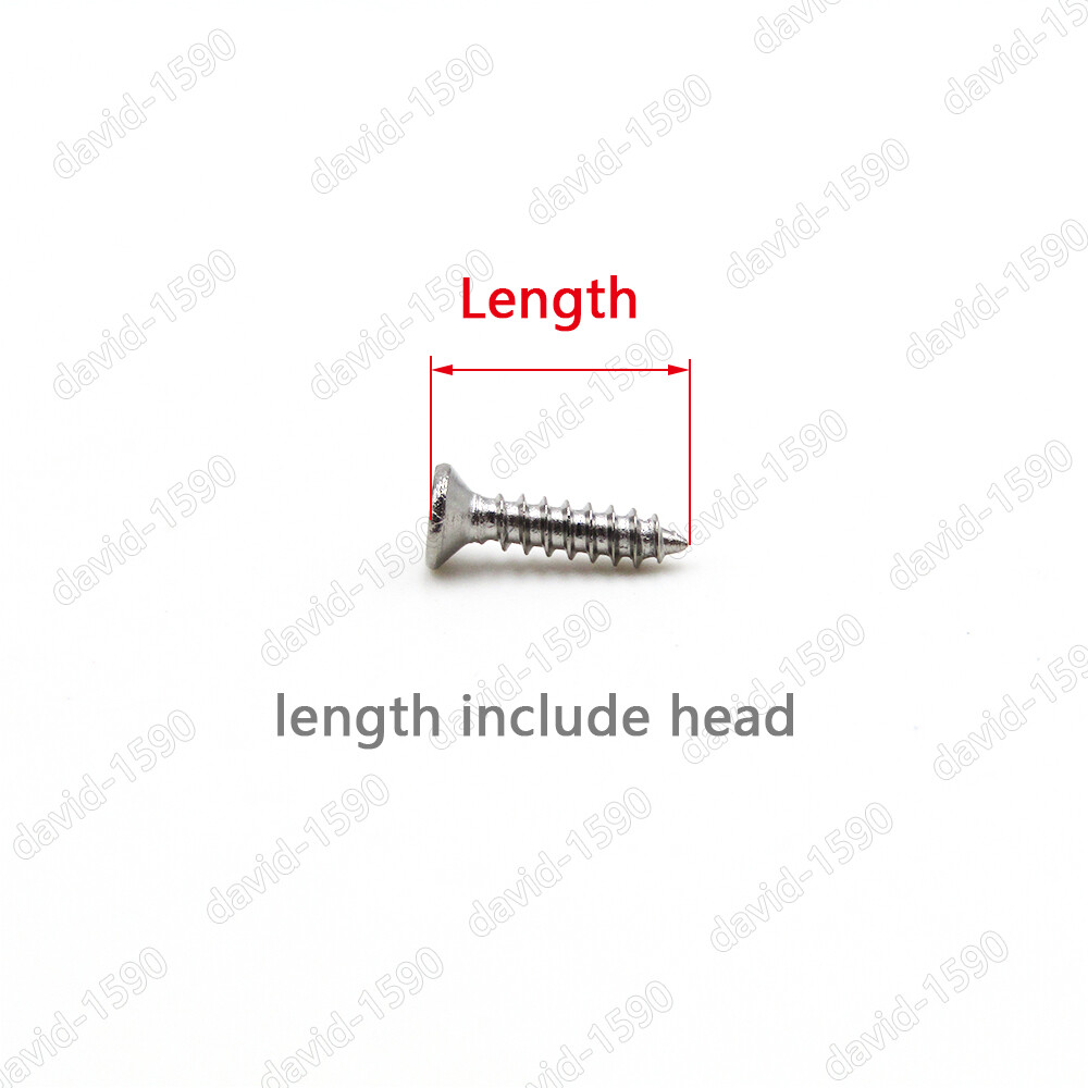 304SS Phillips Countersunk Flat Head Small Self Tapping Screws M1 M1.2 M1.4 M1.7