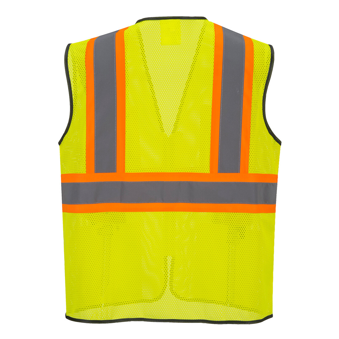 Portwest US381 Frisco Hi-Vis Contrast Reflective Safety Mesh Zipper Vest ANSI