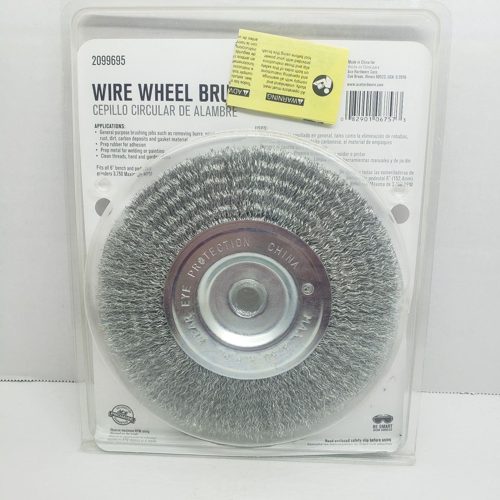 ACE Wire Wheel Brush COURSE WIRE 6″ #2099695